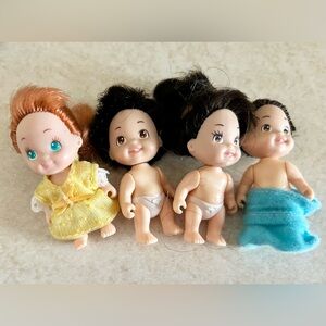Quints baby dolls lot of 4 toys